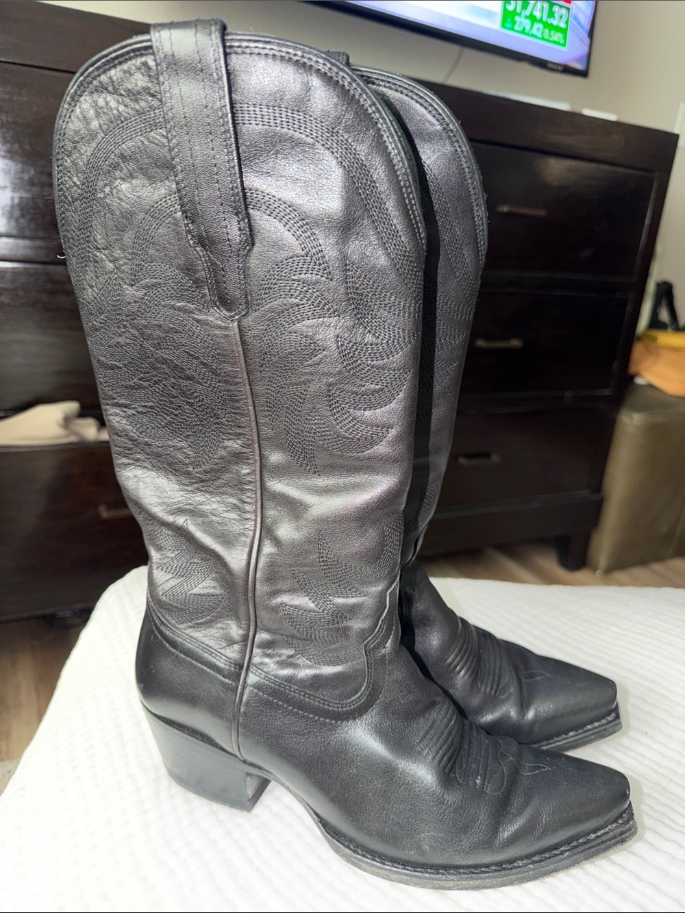 The Annie Tecovas Leather Western Boots